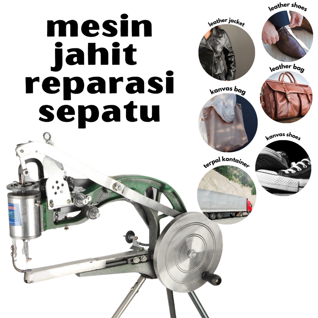 Mesin jahit Reparasi sepatu Manual listrik tungku 17888 360° (pilih variasi) packing triplek kayu aman kardus bubble wrap