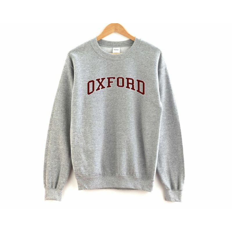 (S - 6XL) OXFORD England Sweatshirt Unisex BIGSIZE OVERSIZE Crewneck Sweater OXFORD University Jumbo Unisex S M L XL 2XL 3XL 4XL 5XL XXXXXL