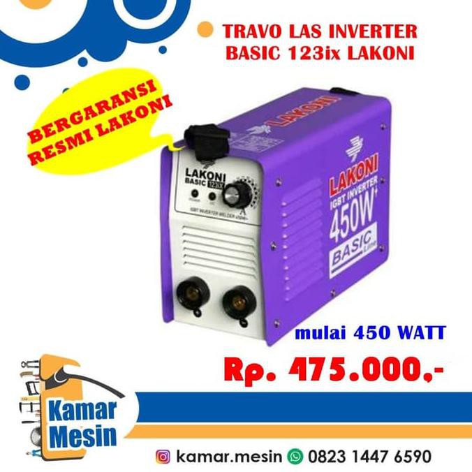 Silahkan Order Mesin Las Lakoni Travo Las Lakoni Basic123 Travo Las 450 Watt Lakoni M