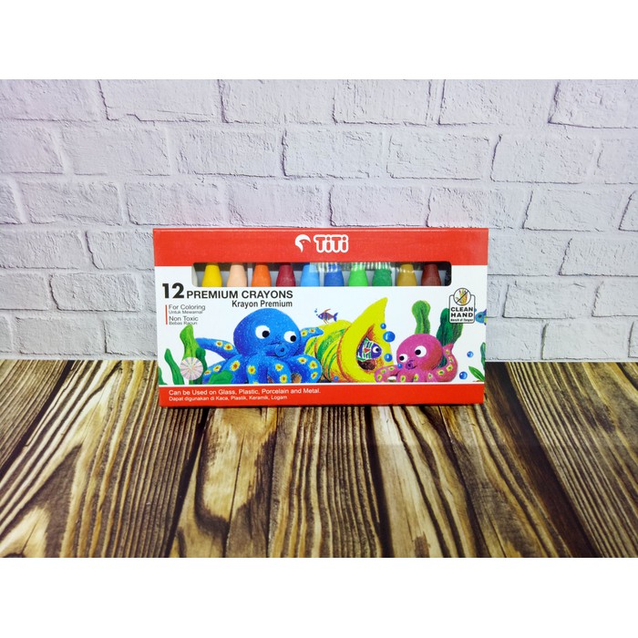 

Crayon 12 warna Titi Premium