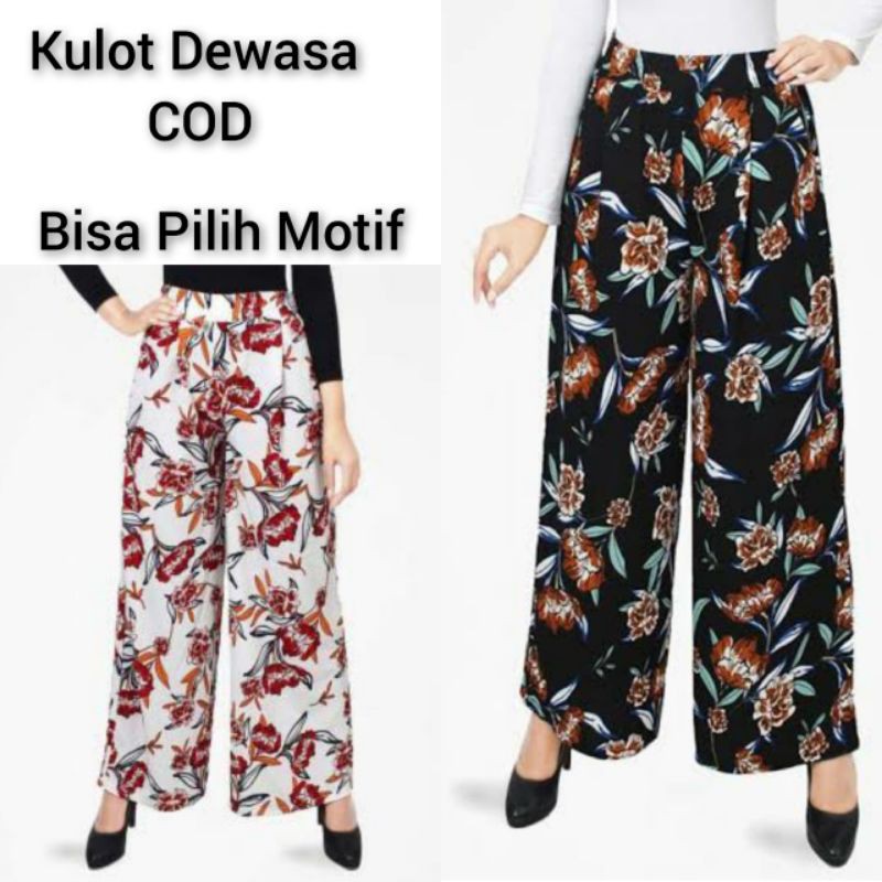 Celana Kulot Dewasa Motif Ukuran ALLSIZE