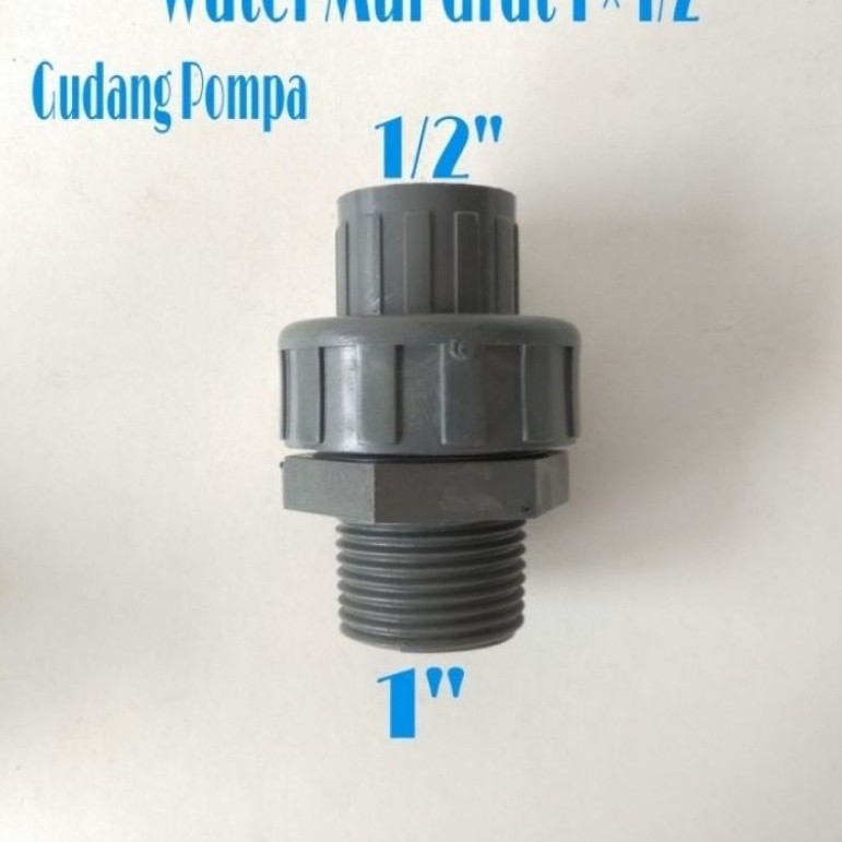 PVC Water Mur drat luar 1×1/2 inch in GREST/ Union Sock Drat
