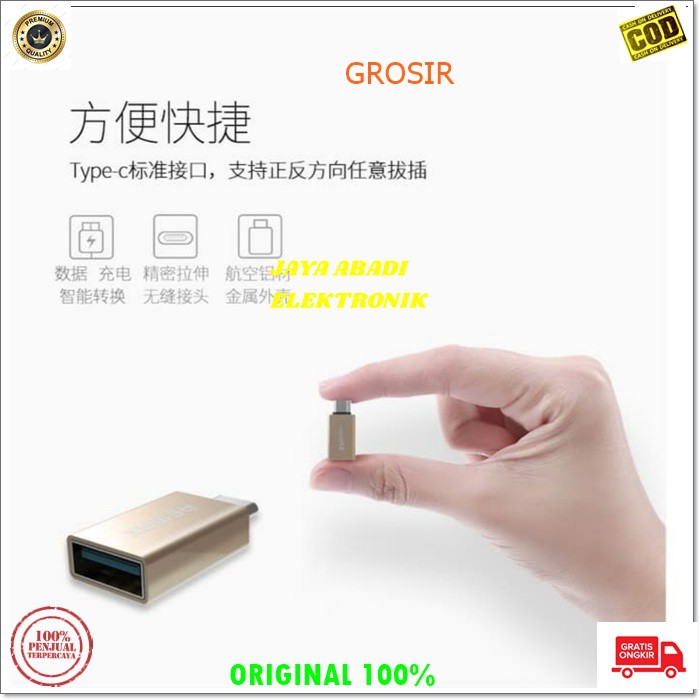 J216 OTG TIPE C TYPE C USB CONVERTER FLASH DISC ADAPTER KONEKTOR CONNECTOR SAMBUNGAN ON THE GO BISA SEGALA HANDPHONE YANG MENGGUNAKAN POT TYPE C DAPAT MENGHUBUNGKAN SMARPON DENGAN PERANGKAT BERBASIS USB YANG MENDUKUNG PENGGUNAAN OTG