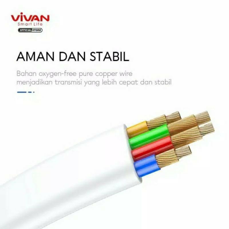 Kabel Data Vivan SM200S Micro USB 200Cm Original