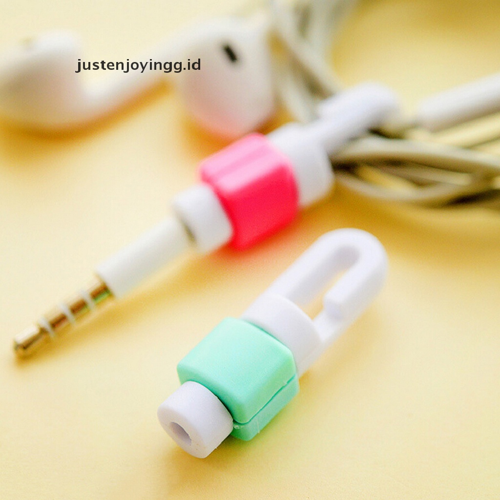 // justenjoyingg.id // 2 Pcs Data Line Protection Anti Breaking Protective Sleeve For Earphone Line ~