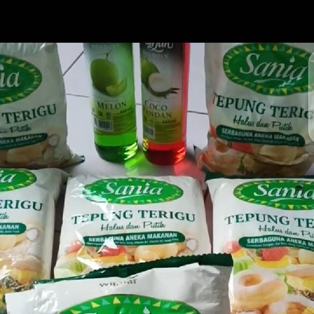 

Marjan rasa melon dan strawberry dan tepung Sania