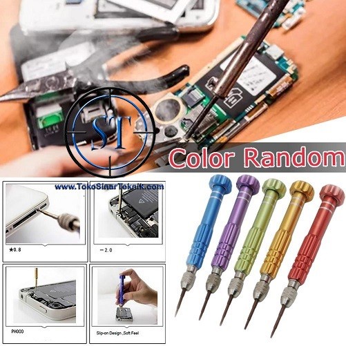 Obeng Set 5 in 1 Alat Reparasi Service Hp Handphone Multifunction Magnetic Screwdriver Laptop, PC, HP, Jam Tangan 5in1