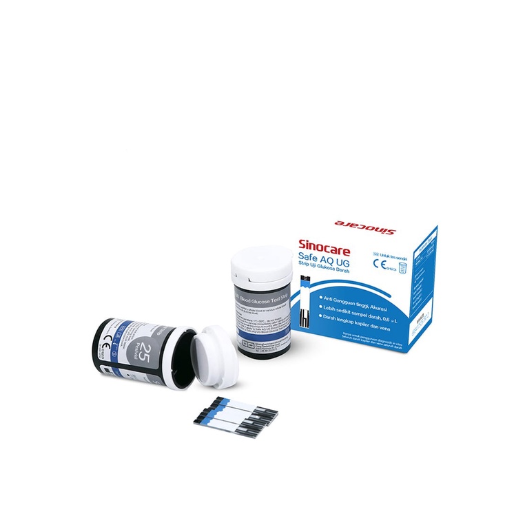 Alat Cek Gula Darah dan Asam Urat Sinocare Safe AQ UG (Alat, Strip &amp; Lancet)