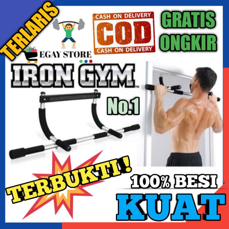 Pull Up Bar Door Chinning Up Alat Pull Up Pintu Di Rumah Perlengkapan Fitness Iron Gym Portable