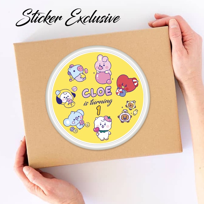 

50 STIKER / STICKER BT21 1 UTK BAG / BENTO / SOUVENIR ULTAH ULANG TAHUN