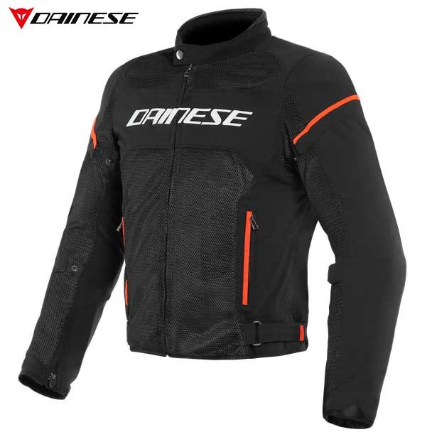 Jaket Dainese Air Frame D1 Tex Jacket Black/White/Fluo Red
