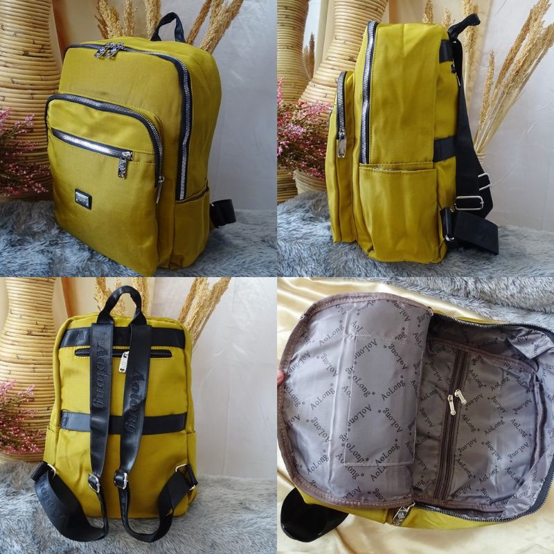 TAS RANSEL LAPTOP / TAS RANSEL WANITA / TAS LAPTOP WANITA / TAS IMPORT BAHAN KANVAS.