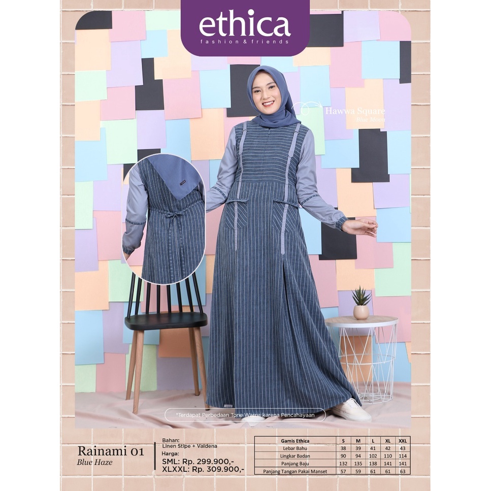 GAMIS TERBARU 2021 ETHICA RAINAMI 01 BLUE HAZE