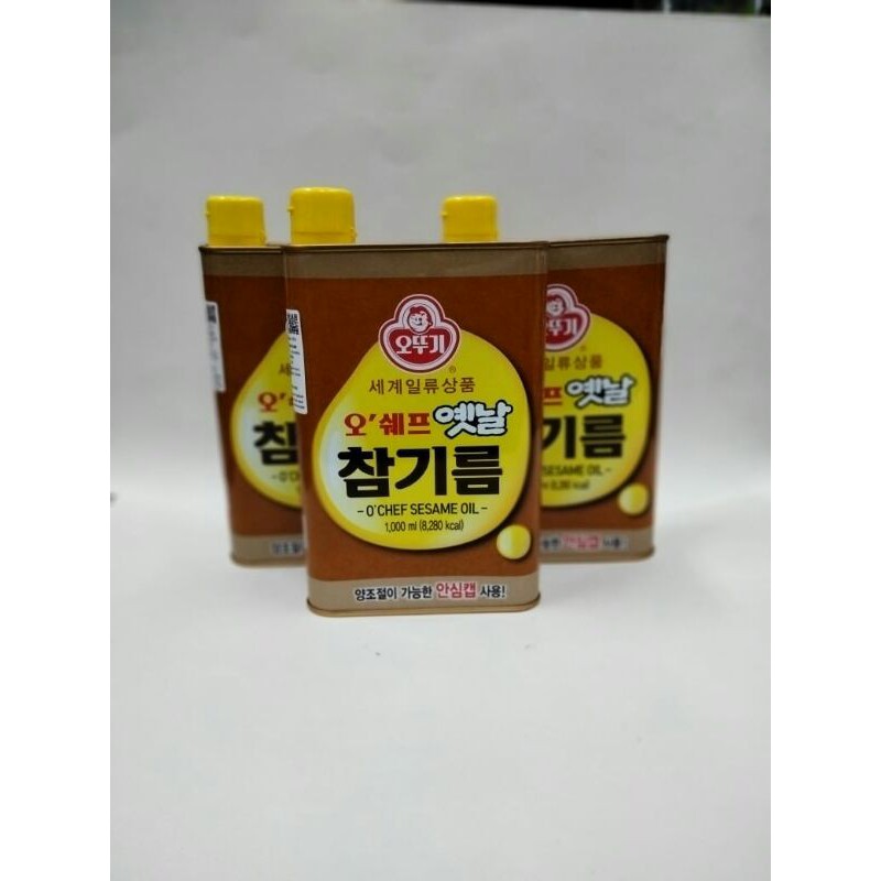 

Ottogi Sesame Oil Yetnal /Minyak Wijen 1000ml