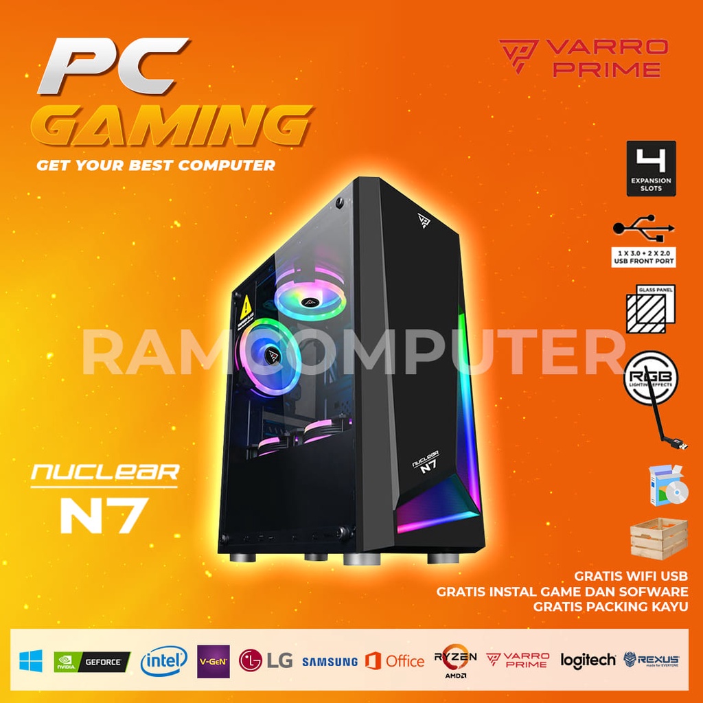 PC GAMING INTEL CORE I7 - SSD 1TB - VGA DDR5 - PC RAKITAN - PC RAKIRAN GAMING