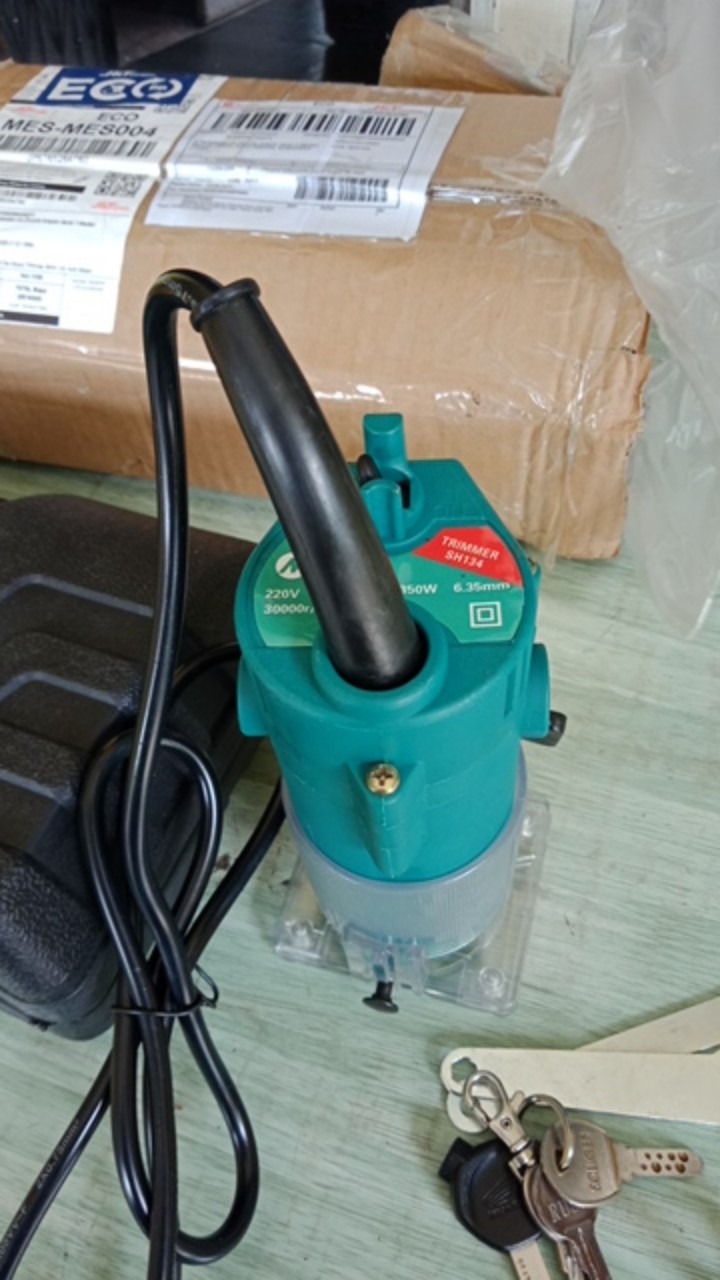 Mailtank Sh134 Wood Trimmer 6mm 1/4 Inchi Mesin Router Profil List Kayu Trimer Ruter Set