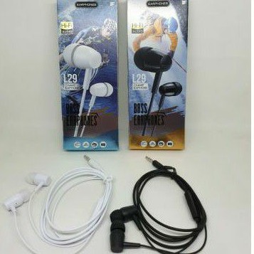 Handsfree Headset Earphone L29 Super Bass With Mic