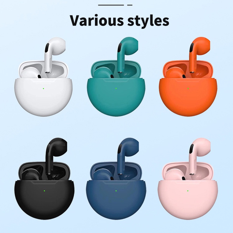 TWS Bluetooth Earphone Wireless Earbud Nirkabel Earbud Peredam Kebisingan Charging Case with Microphone