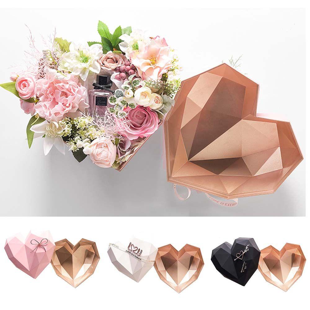 Kado Natal Nanas Valentine Day Heart flower Box