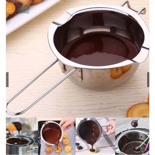 

Terbaru Chocolate melting pot stainlesspanci melelehkan mentega dan coklat GnGshop