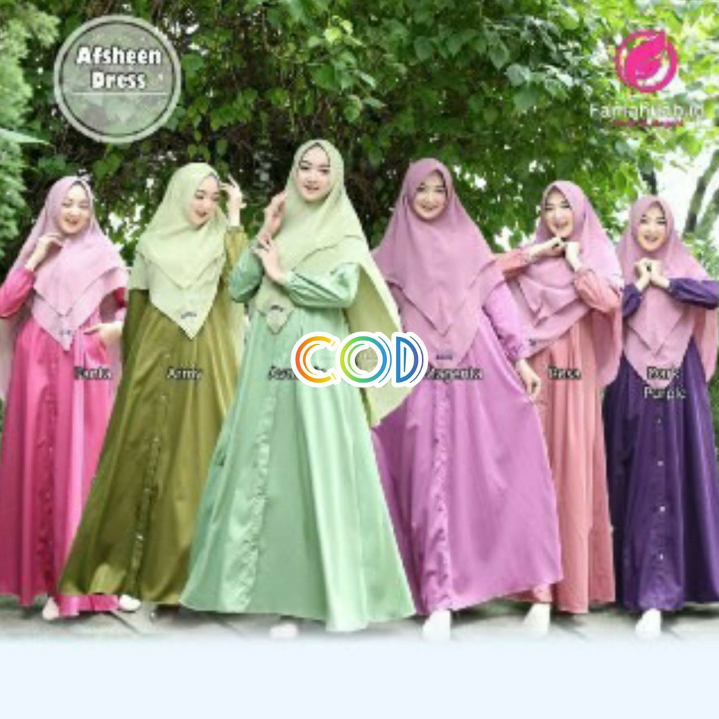 Afsen Dress bahan toyobo premium by Fania Hijab