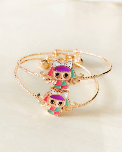 Gelang Anak LoL Purple Gold ULir Xuping