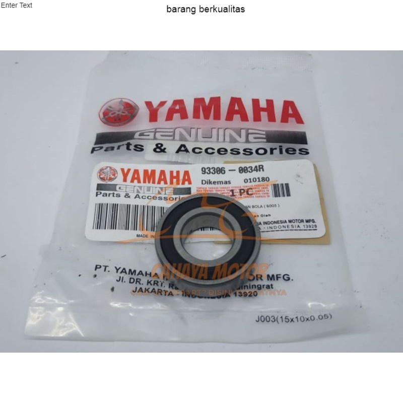 bearing 6003 sasis mio mounting mio