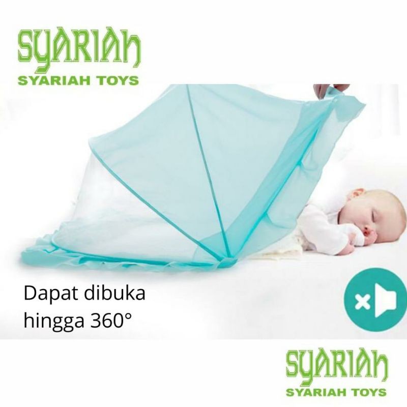 Baby Mosquito Net Cover Lipat Bayi Anak Mosquito Cover Universal Yurt Tempat Tidur Tanpa Dasar