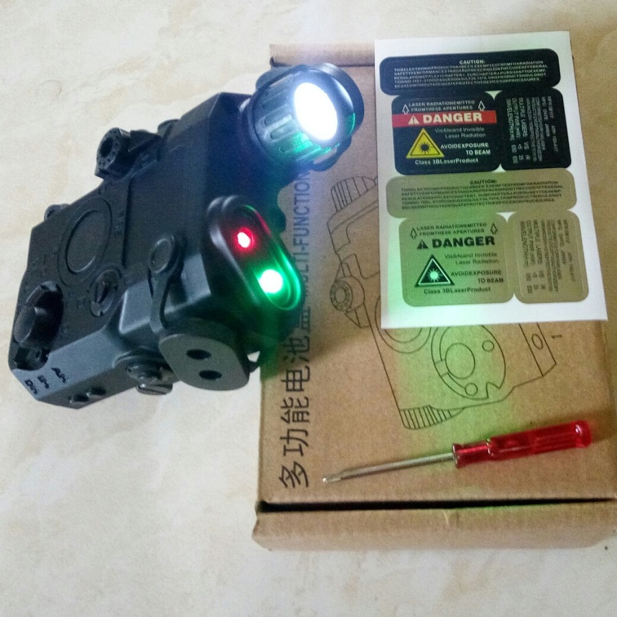 anpeq peq 15 dummy dengan laser merah senter untuk wgg aeg hitam