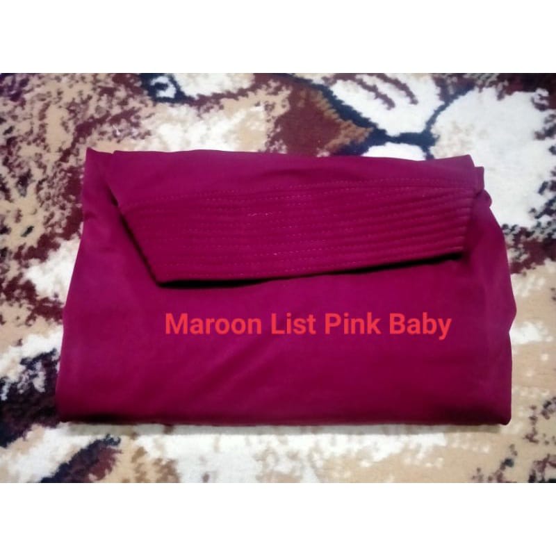 HIJAB JERSY LIST, KRUDUNG INSTAN JERSY JOYA UK XL-MAROON