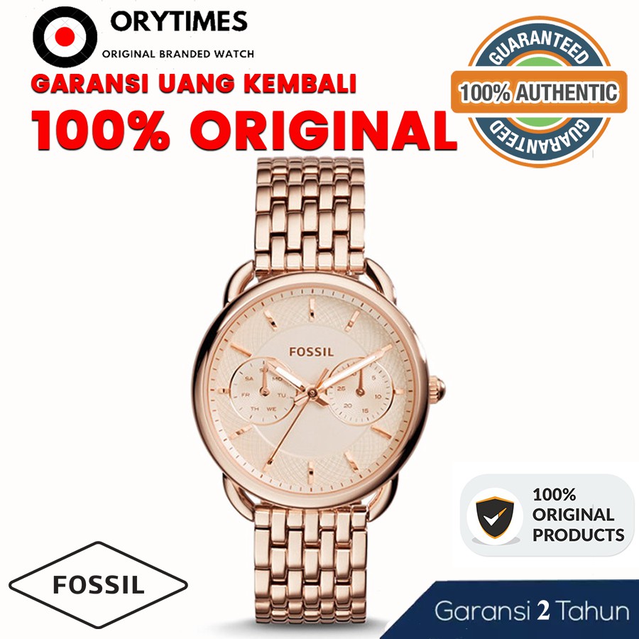 Premium (RRW) Jam Tangan Wanita Fossil ES3713 Original Jam Fossil ES3713 Tailor Multifunction