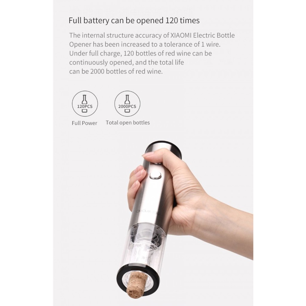 XIAOMI CIRCLE JOY Electric Wine Bottle Opener - CJ-EKPQ01