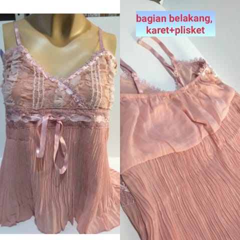 ATASAN PESTA PLISKET / BAJU PESTA / BAJU PLISKET / ATASAN WANITA / BAJU PESTA BRUKAT