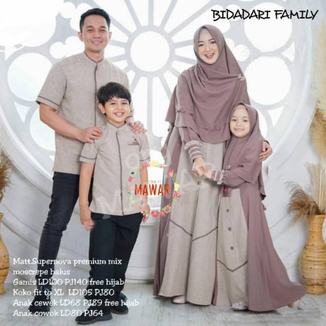 BIDADARI FAMILY COUPLE SET BEST SELLER