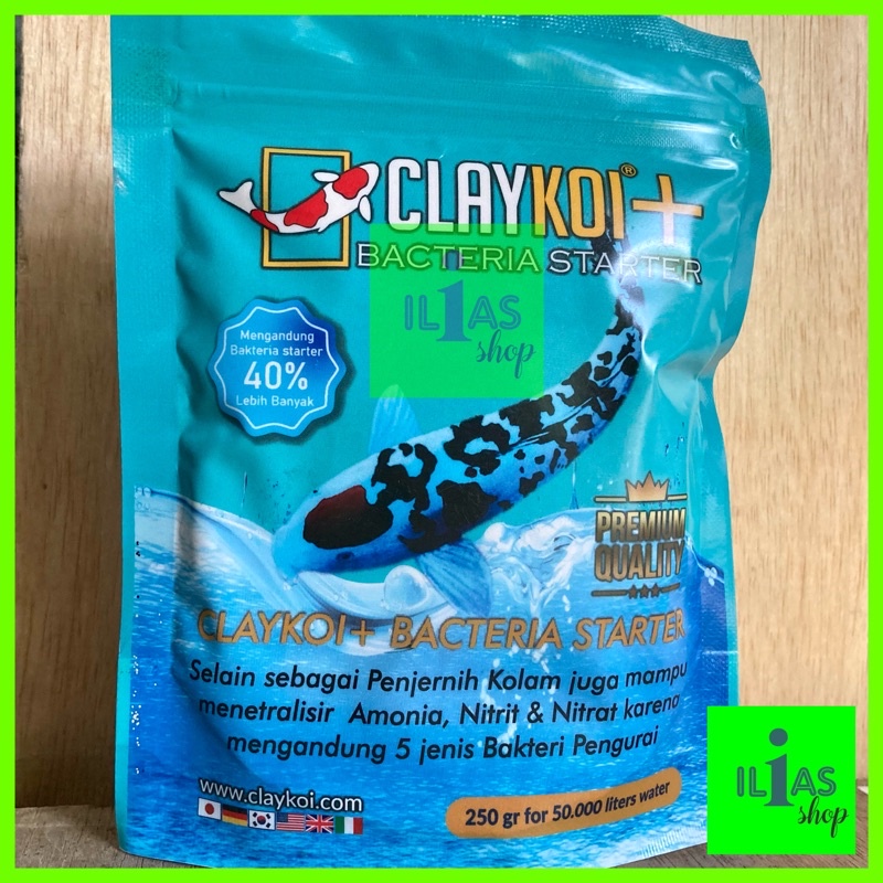 CLAY KOI + plus Bacteria starter kemasan 250gr bakteri TOSCA