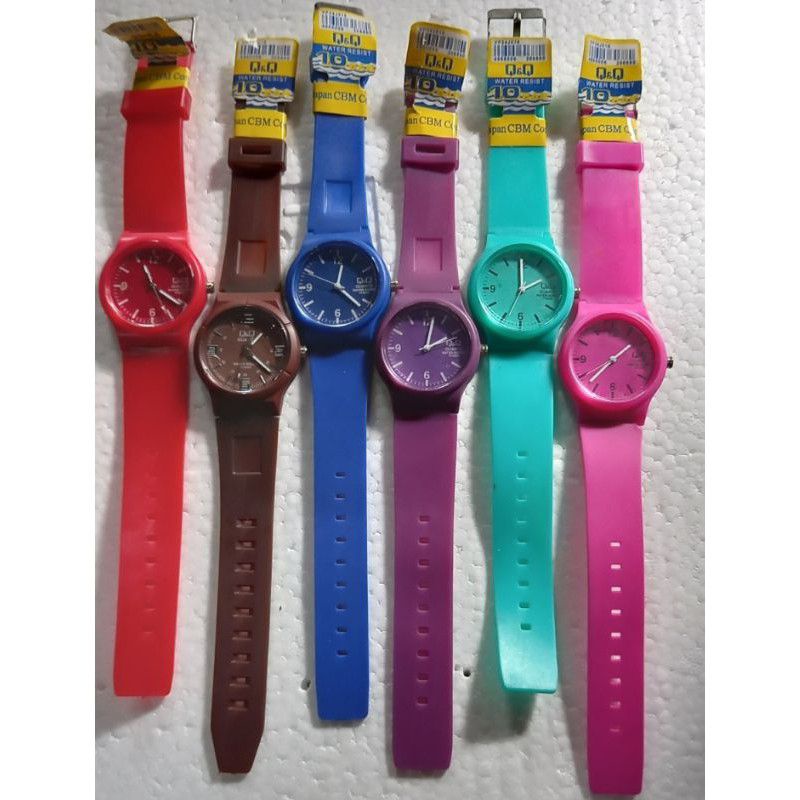 Jam tangan cewek rubber warna Water Resistant