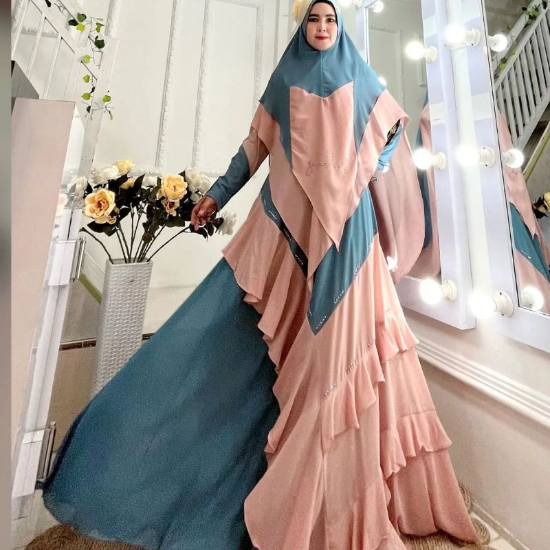 murah gamis set yodizein syari original gamis pesta gamis ceruty armany hq  gamis jersey korea gamis