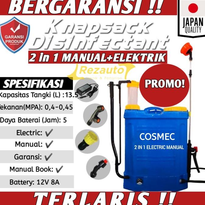 Alat Semprot Sprayer Elektrik+Manual 20 Liter Disinfektan dan Tanaman Termurah