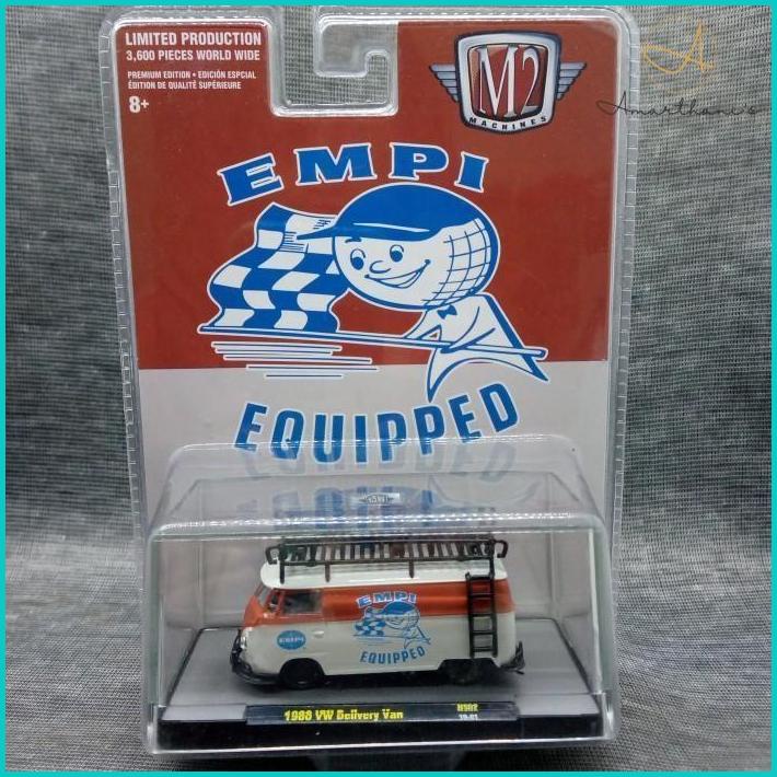 Ac - 1:64 M2 Machines -- "Empi Equipped" 1960 Volkswagen Van With Rack Vw