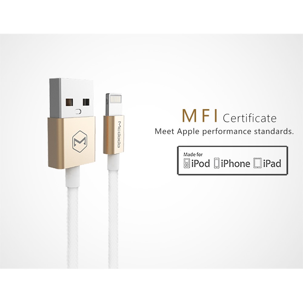 McDodo 1.2m MFI Certified Lightning Bell Series Cable