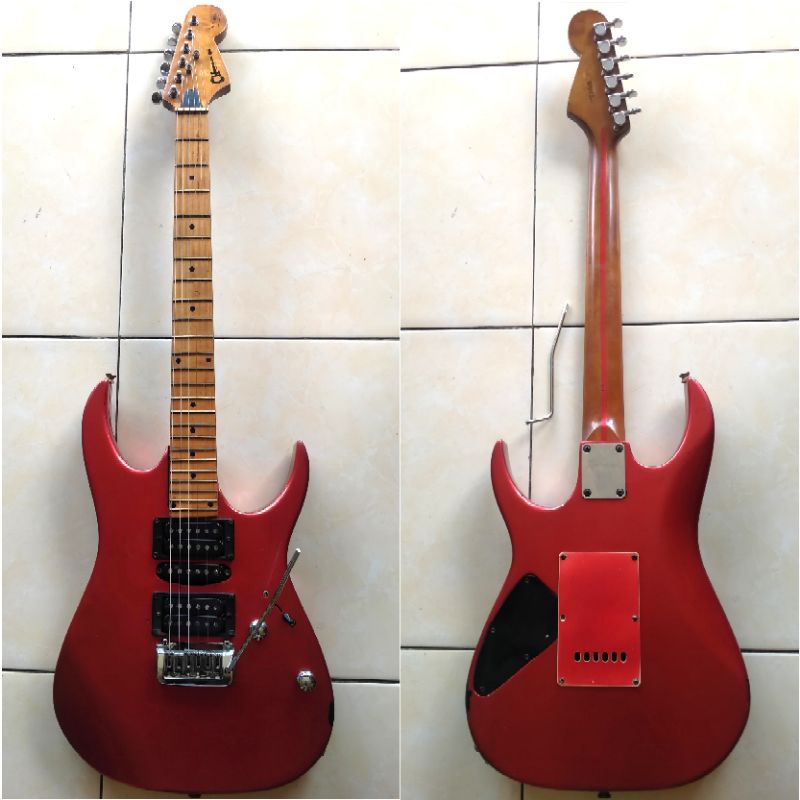 Gitar elektrik charvel pickup hsh humbucker single semi updown fret 24 seken second bekas