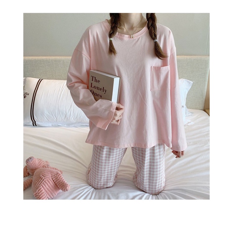 GP1333 SETELAN CELANA PIYAMA BAJU TIDUR JOGER JOGGER WANITA DEWASA PP SPANDEK IMPORT LENGAN PANJANG 