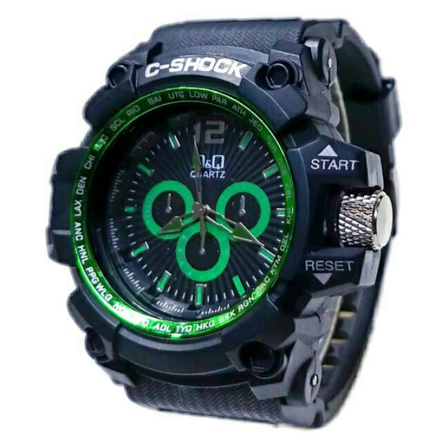 Kirim Dari Jakarta )Jam Tangan Pria C-Shock  Strap Rubber(Terima Cod)