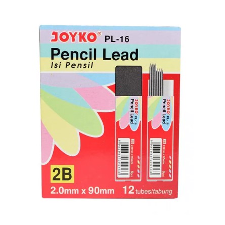 

Joyko PL-16 Isi Pensil Mekanik Sketsa 2B 2mm PL16 Refill Pencil Lead 2 mm