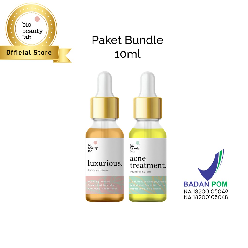 Bio Beauty Lab bundle 10ml luxurious & 10ml acne treatment | Shopee