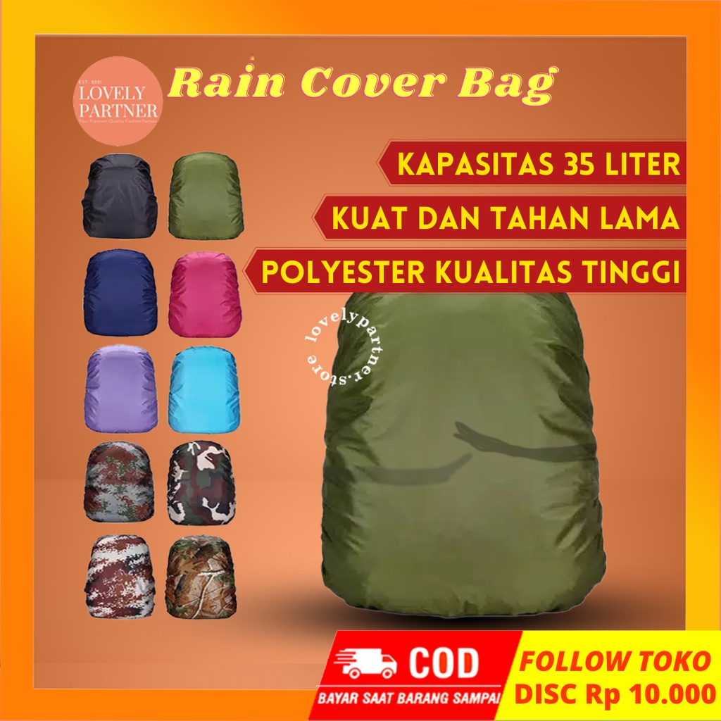 Rain Coat Cover Bag Sarung Pelindung Mantel Tas Ransel Asus Anti Air Hujan Waterproof Backpack