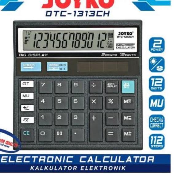 

CALCULATOR JOYKO DTC 1313CH / KALKULATOR 12 DIGITS ~