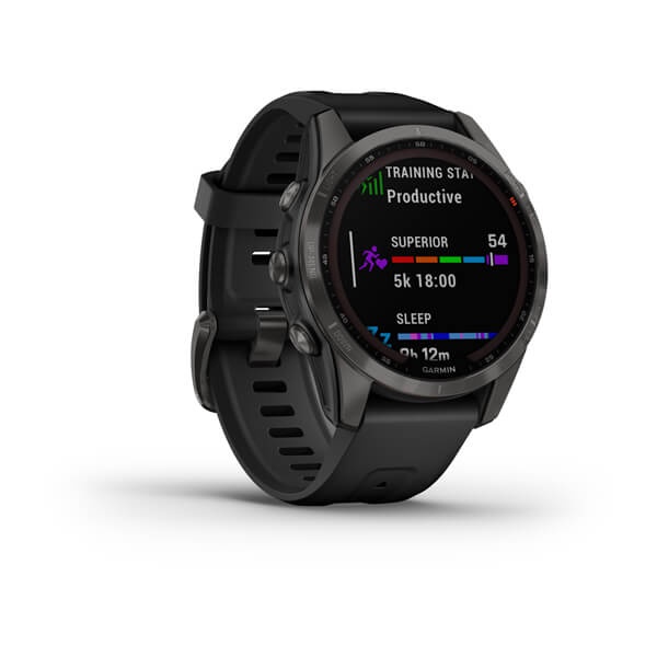 Garmin Fenix 7S Sapphire Solar - Carbon Gray DLC Garansi Resmi TAM 2 Tahun