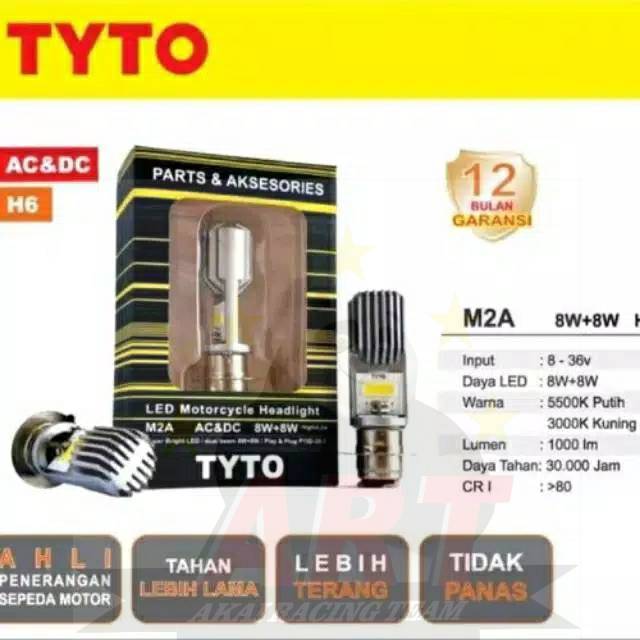 New Lampu Depan Led Tyto Bolam Lampu Depan Led Kaki 1 Universal Motor Bebek &amp; Matic