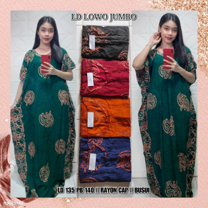 LONGDRESS LOWO JUMBO BATIK CAP LD 135